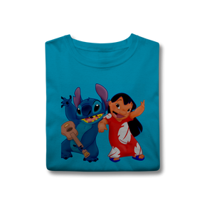 Camisa T-Shirt Classic Lilo e stitch Music