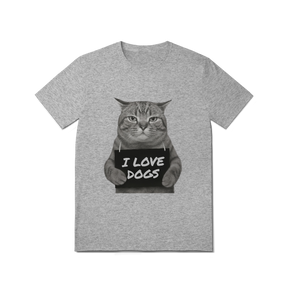 Camisa T-Shirt Quality I Love Dogs