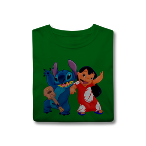 Camisa T-Shirt Classic Lilo e stitch Music