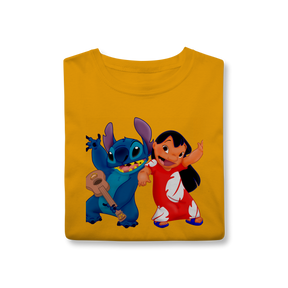 Camisa T-Shirt Classic Lilo e stitch Music