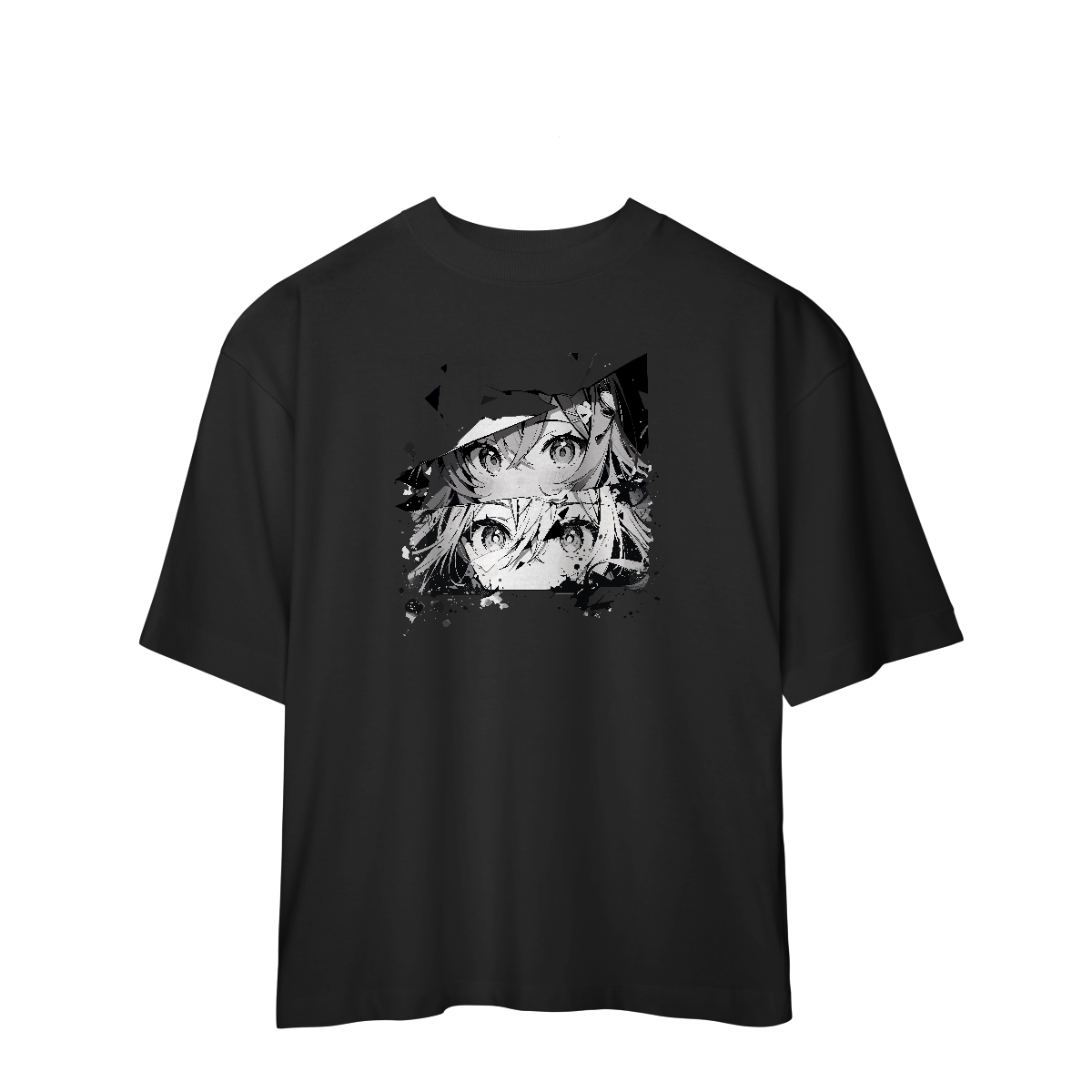 Camisa Oversized Rostos Anime