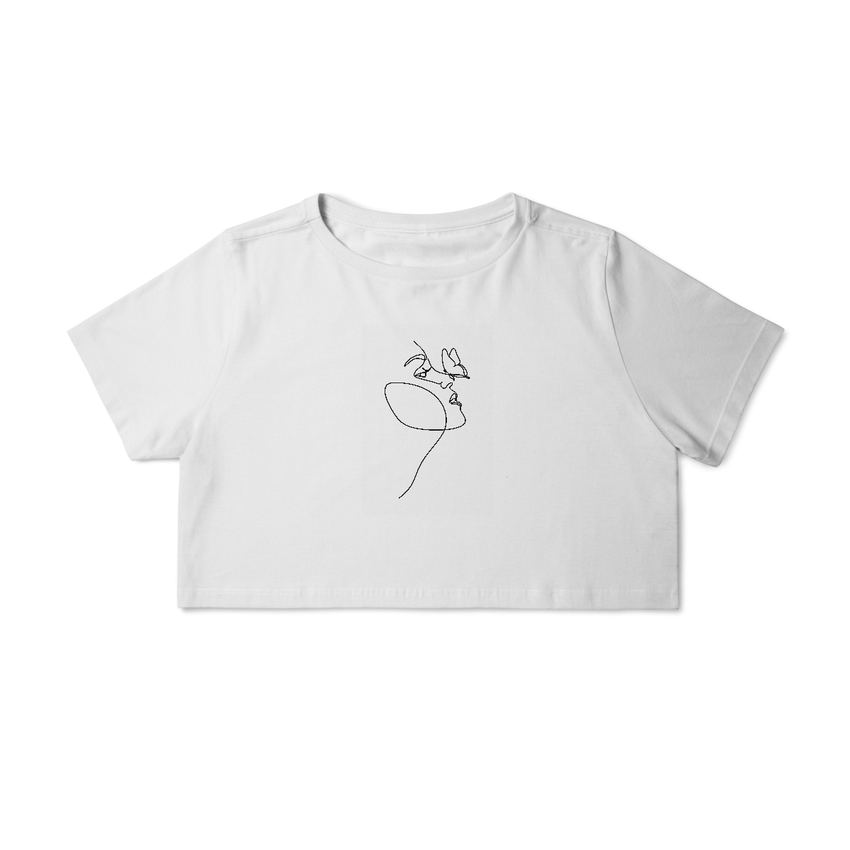 Cropped Rosto em linha