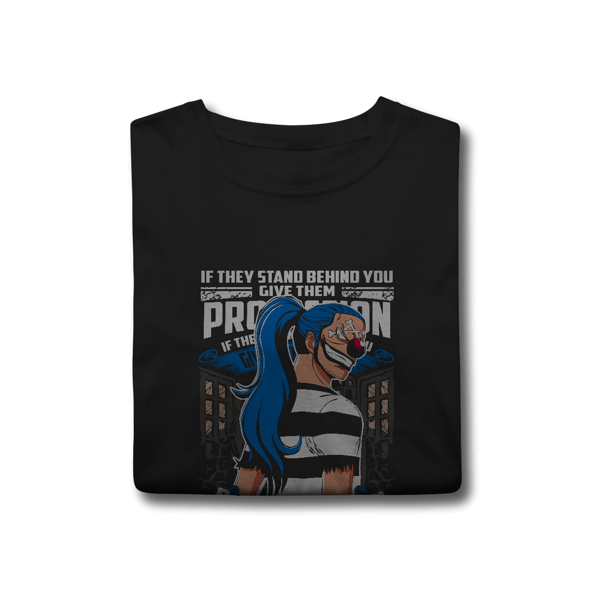 Camisa T-Shirt Classic Buggy One Piece – O Carisma Caótico do Palhaço Pirata