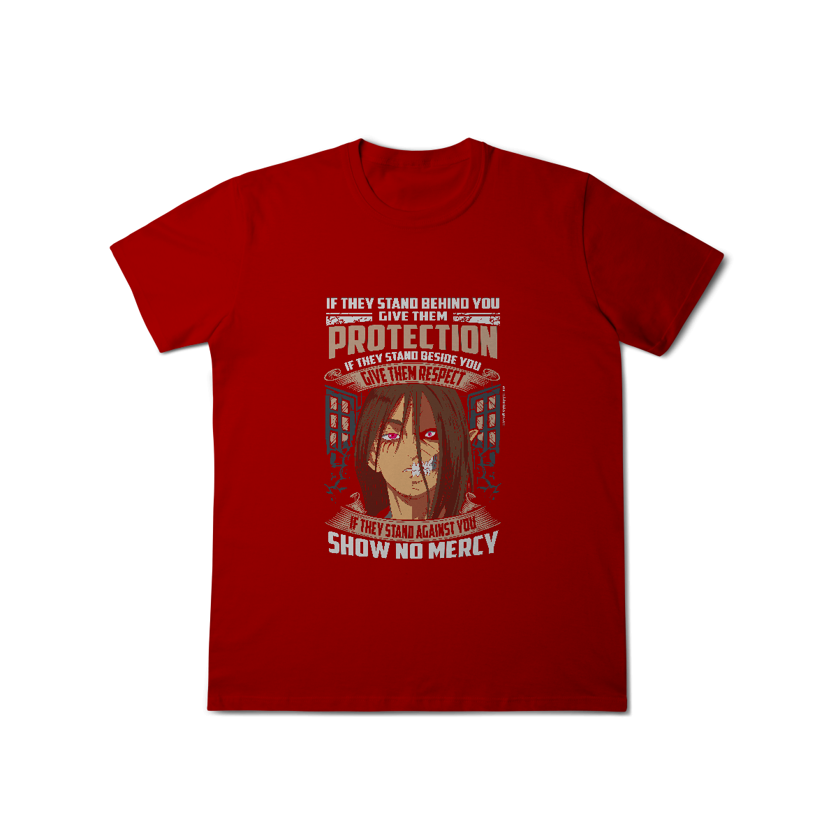 Camisa T-Shirt Classic Eren & Titan – Dualidade, Fúria e Liberdade