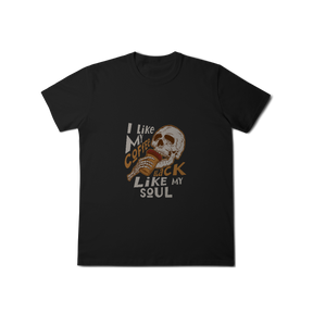 Camisa T-Shirt Classic I Like My Coffee Black Like My Soul