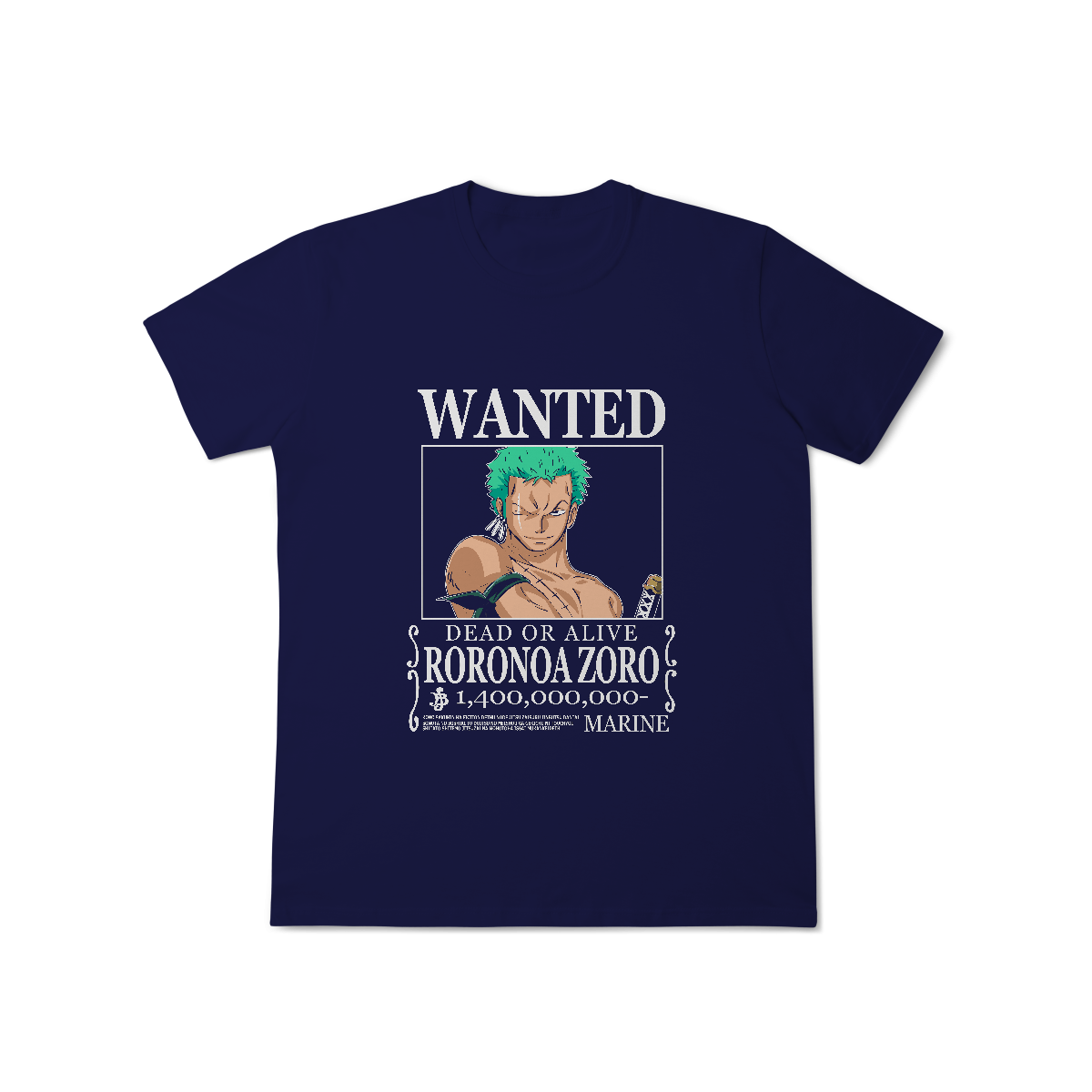 Camisa T-Shirt Classic Wanted Roronoa Zoro