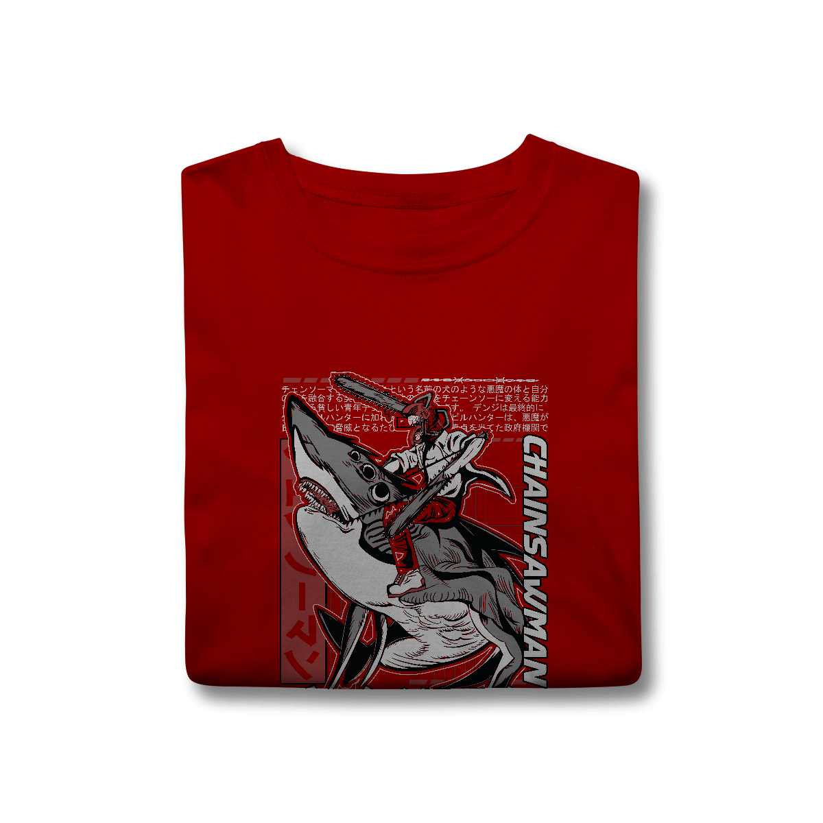 Camisa T-Shirt Classic Chainsaw Man Denji Homem-Motosserra