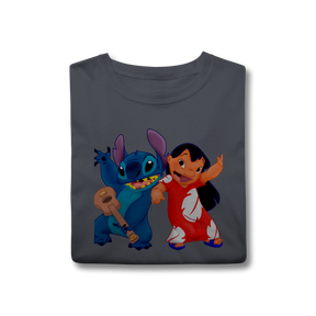Camisa T-Shirt Classic Lilo e stitch Music