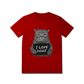 Camisa T-Shirt Quality I Love Dogs