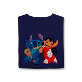 Camisa T-Shirt Classic Lilo e stitch Music