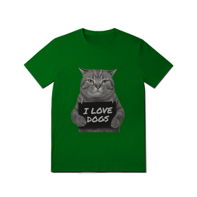 Camisa T-Shirt Quality I Love Dogs