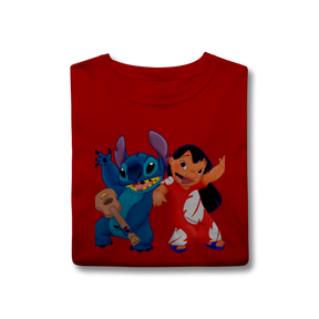 Camisa T-Shirt Classic Lilo e stitch Music