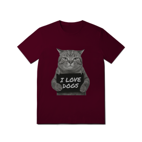 Camisa T-Shirt Quality I Love Dogs