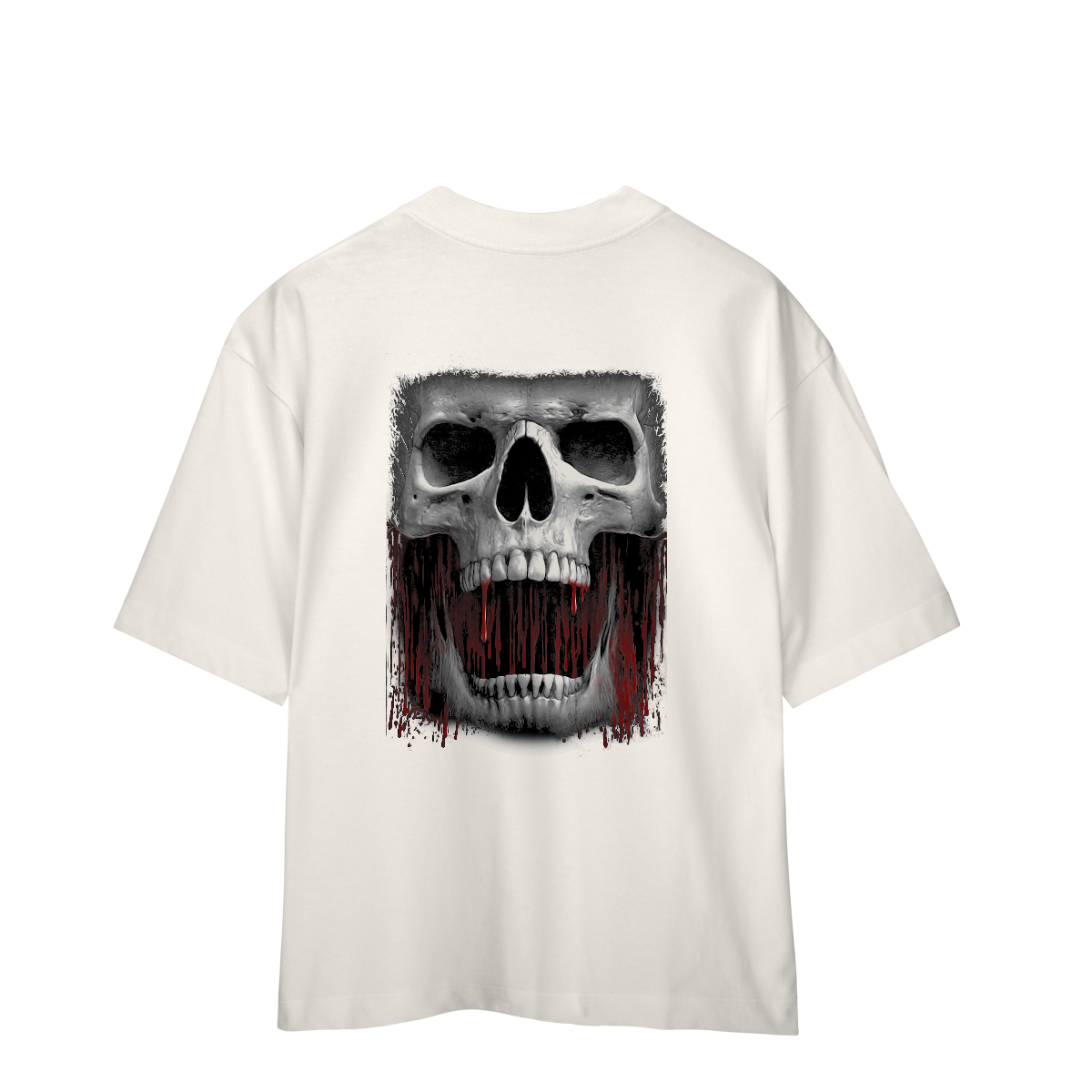 Camisa Oversized Caveira de Sangue