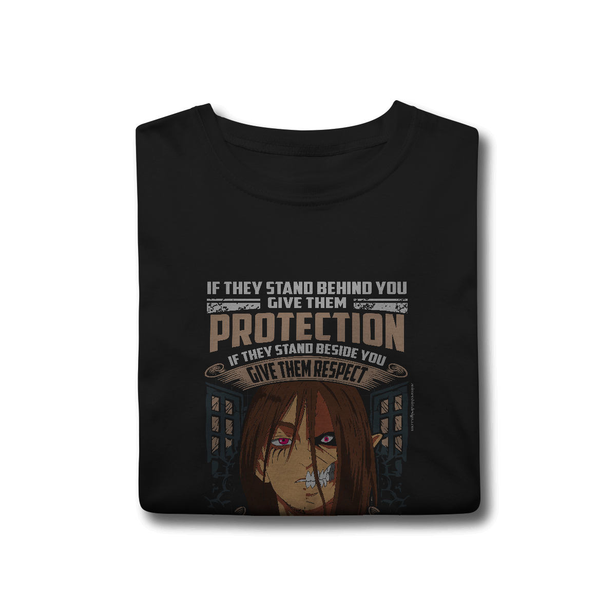 Camisa T-Shirt Classic Eren & Titan – Dualidade, Fúria e Liberdade