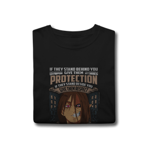 Camisa T-Shirt Classic Eren & Titan – Dualidade, Fúria e Liberdade