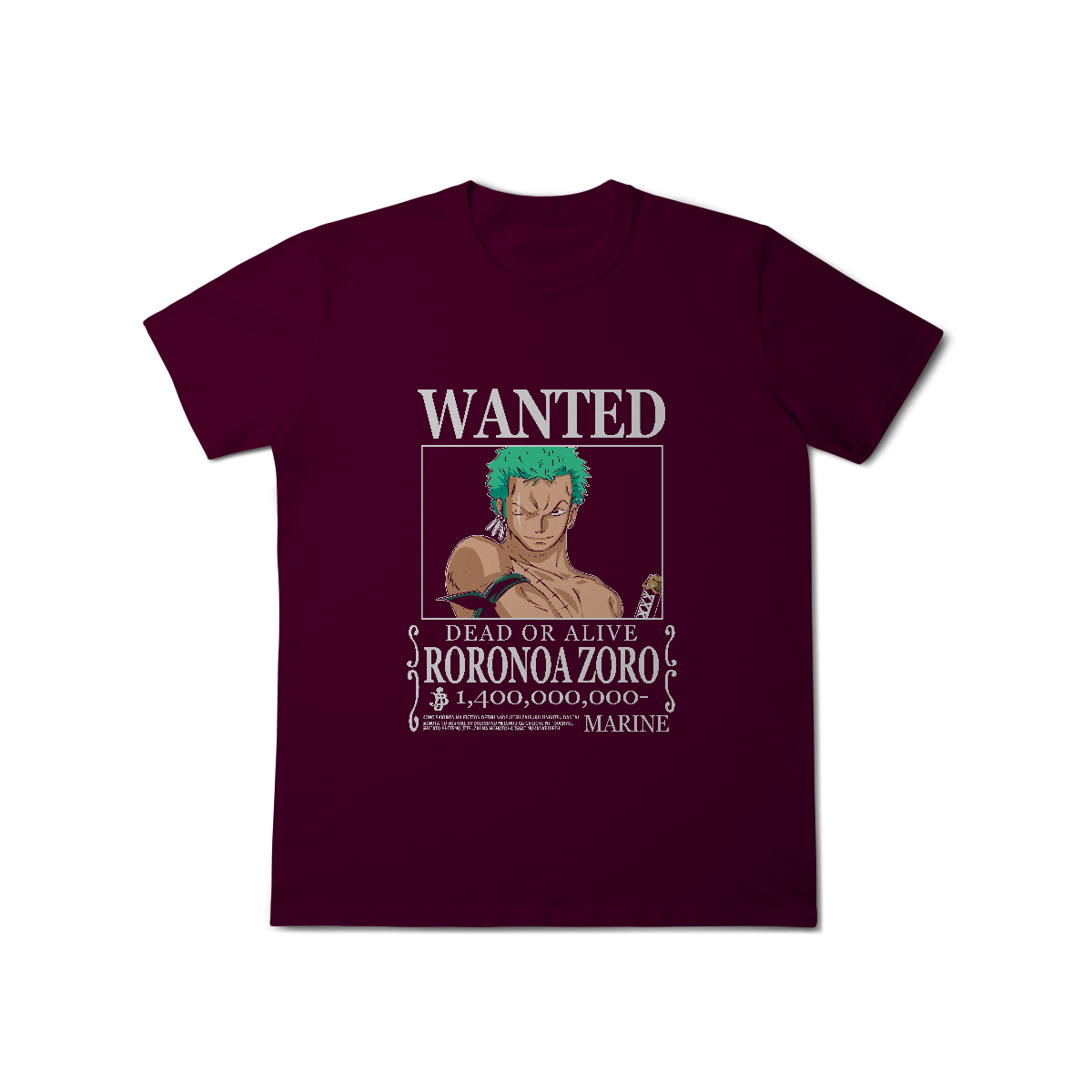 Camisa T-Shirt Classic Wanted Roronoa Zoro