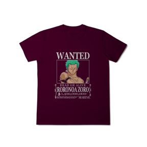 Camisa T-Shirt Classic Wanted Roronoa Zoro