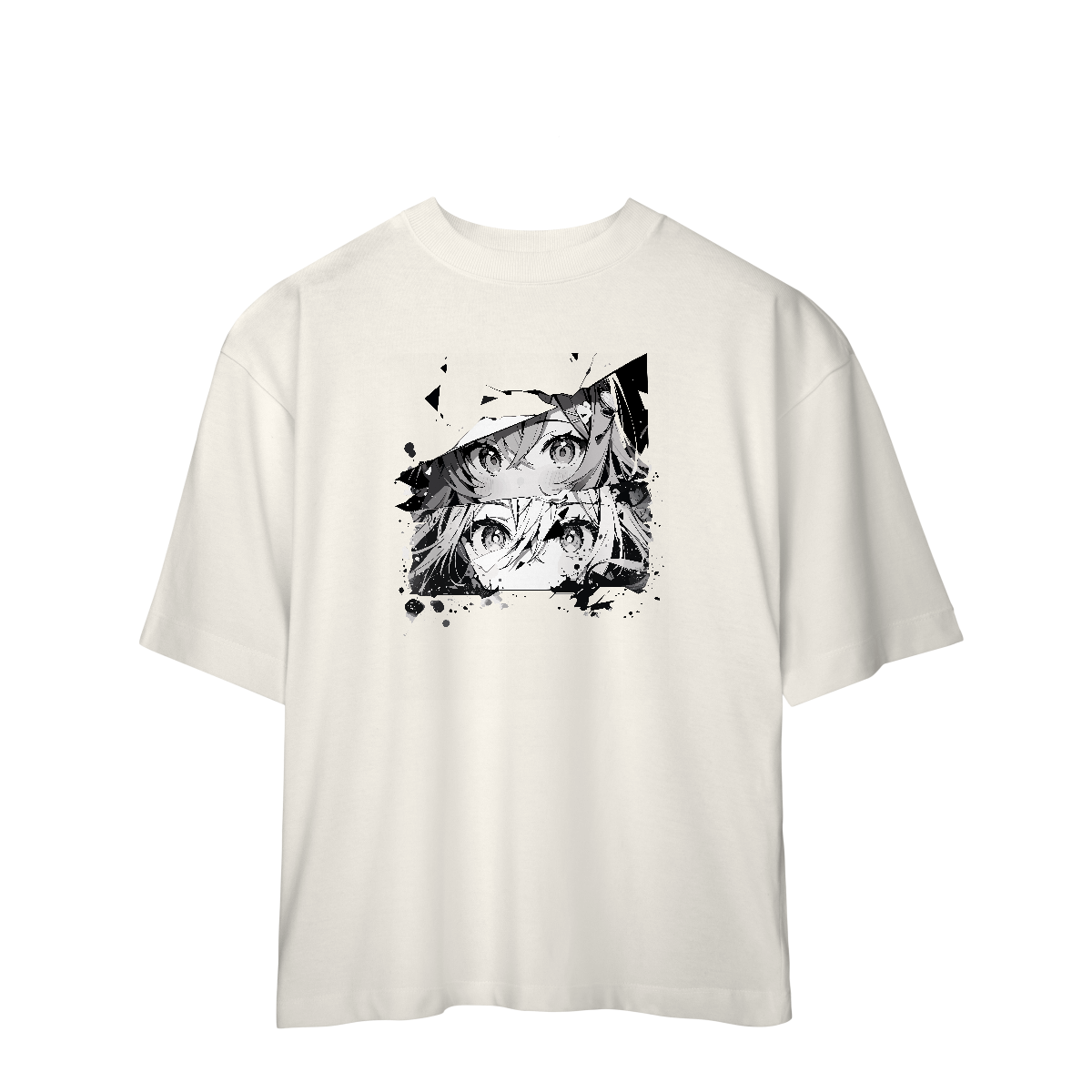 Camisa Oversized Rostos Anime