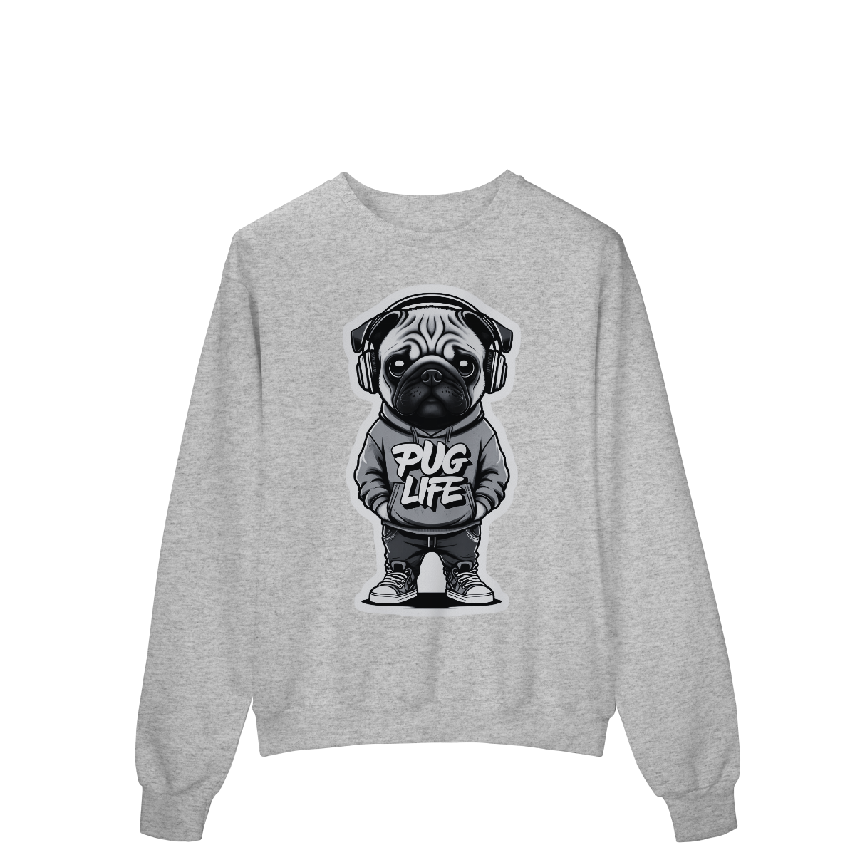 Moletom Quality Fechado Pug Life