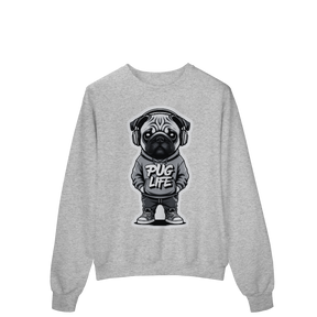 Moletom Quality Fechado Pug Life