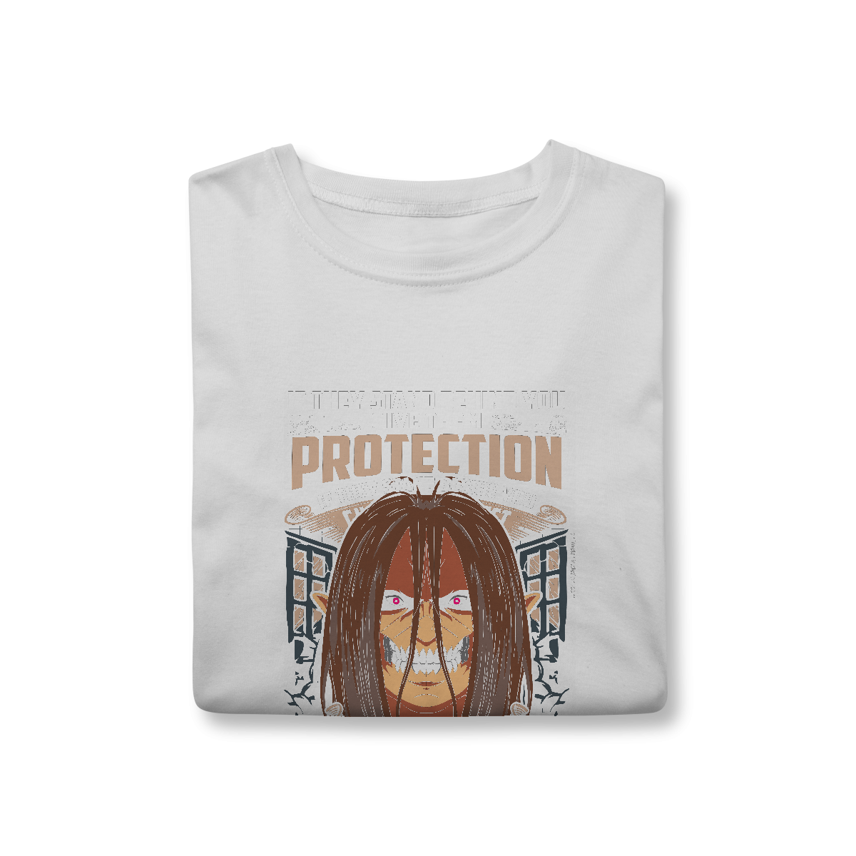 Camisa T-Shirt Classic Titã Eren – O Poder do Titã de Ataque