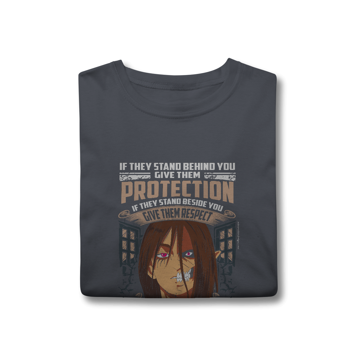 Camisa T-Shirt Classic Eren & Titan – Dualidade, Fúria e Liberdade