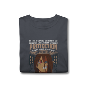 Camisa T-Shirt Classic Eren & Titan – Dualidade, Fúria e Liberdade