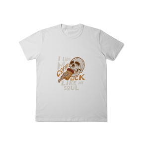 Camisa T-Shirt Classic I Like My Coffee Black Like My Soul