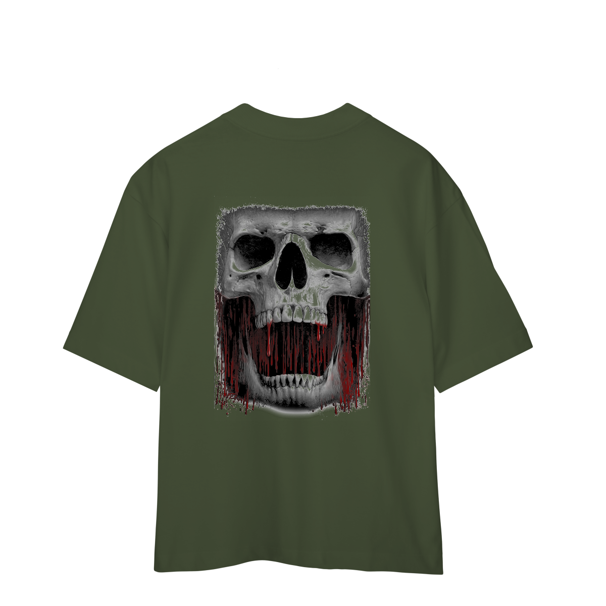 Camisa Oversized Caveira de Sangue