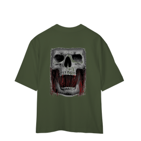 Camisa Oversized Caveira de Sangue
