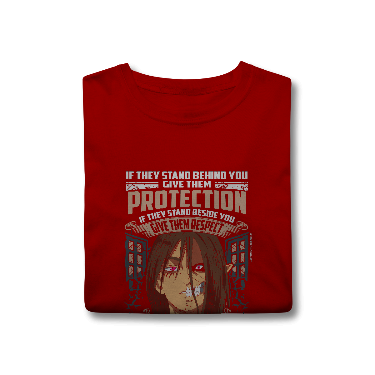 Camisa T-Shirt Classic Eren & Titan – Dualidade, Fúria e Liberdade