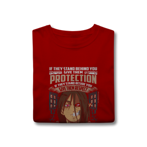 Camisa T-Shirt Classic Eren & Titan – Dualidade, Fúria e Liberdade