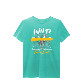 Camisa T-Shirt Estonada Lobo Wild