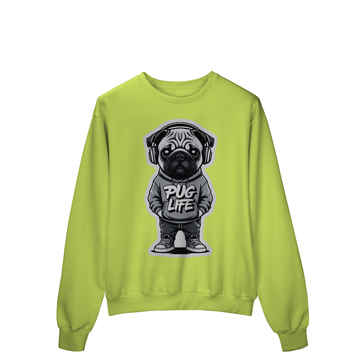Moletom Quality Fechado Pug Life