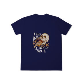 Camisa T-Shirt Classic I Like My Coffee Black Like My Soul