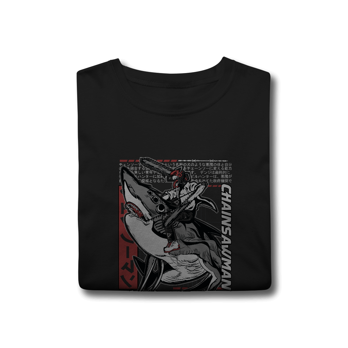 Camisa T-Shirt Classic Chainsaw Man Denji Homem-Motosserra