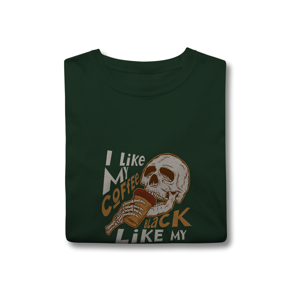 Camisa T-Shirt Classic I Like My Coffee Black Like My Soul