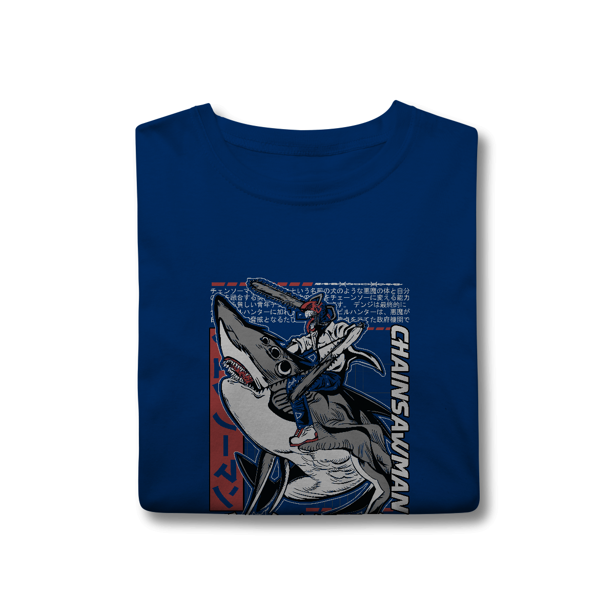 Camisa T-Shirt Classic Chainsaw Man Denji Homem-Motosserra