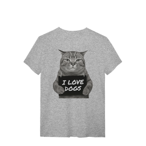 Camisa T-Shirt Quality I Love Dogs