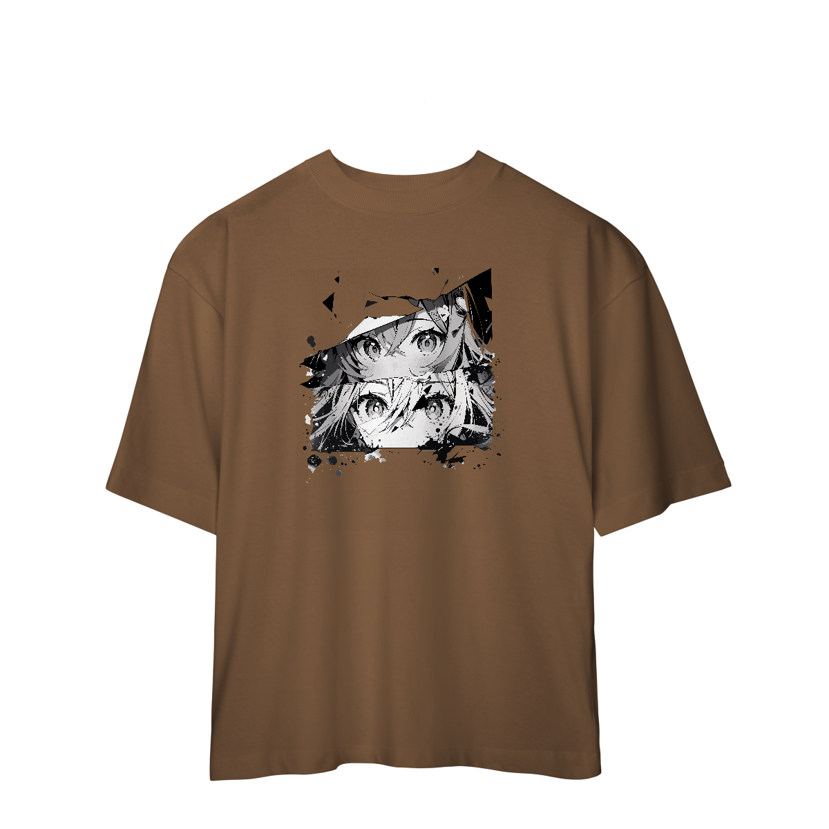 Camisa Oversized Rostos Anime