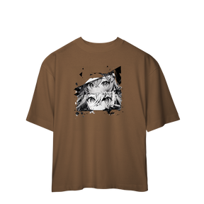 Camisa Oversized Rostos Anime
