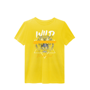 Camisa T-Shirt Estonada Lobo Wild