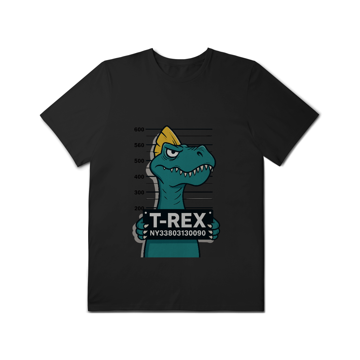 Camisa T-Shirt Plus Size T-Rex Fora da Lei