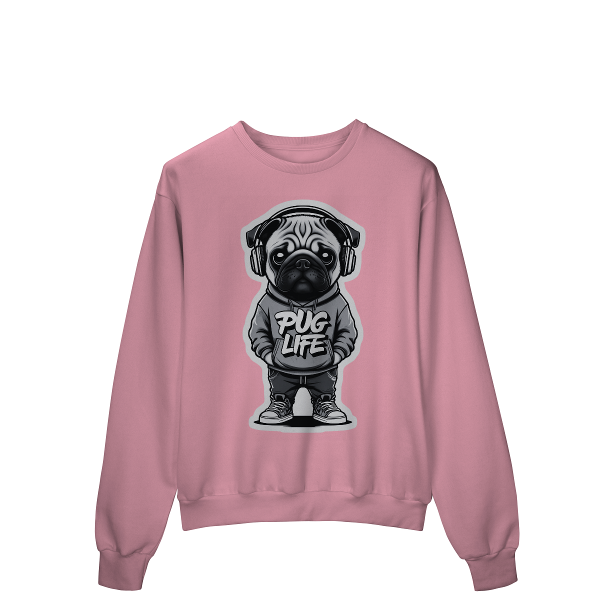 Moletom Quality Fechado Pug Life