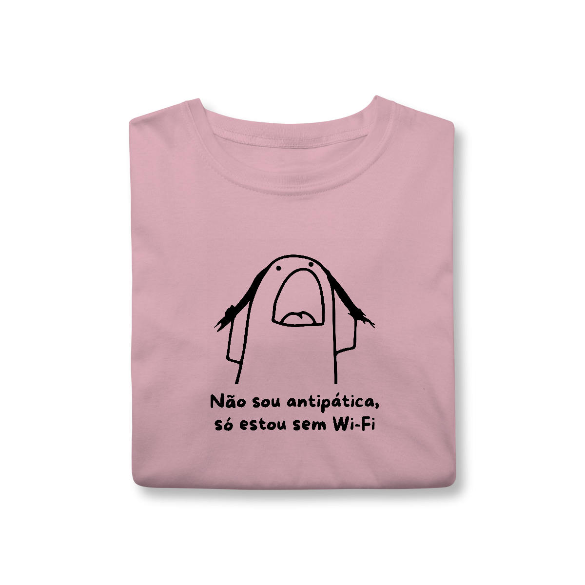 Camisa T-Shirt Classic "Não sou antipático, só estou sem Wi-Fi"