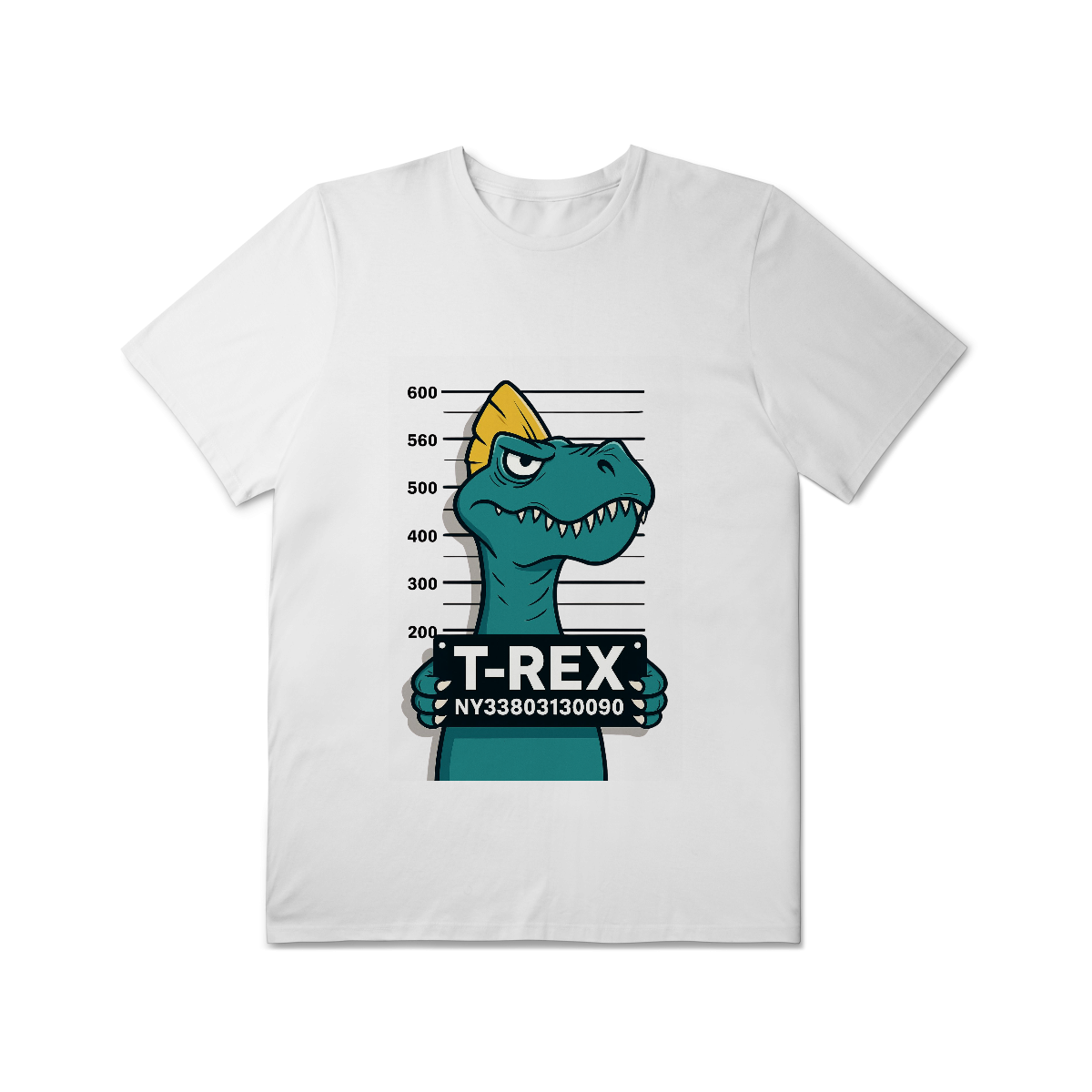 Camisa T-Shirt Plus Size T-Rex Fora da Lei