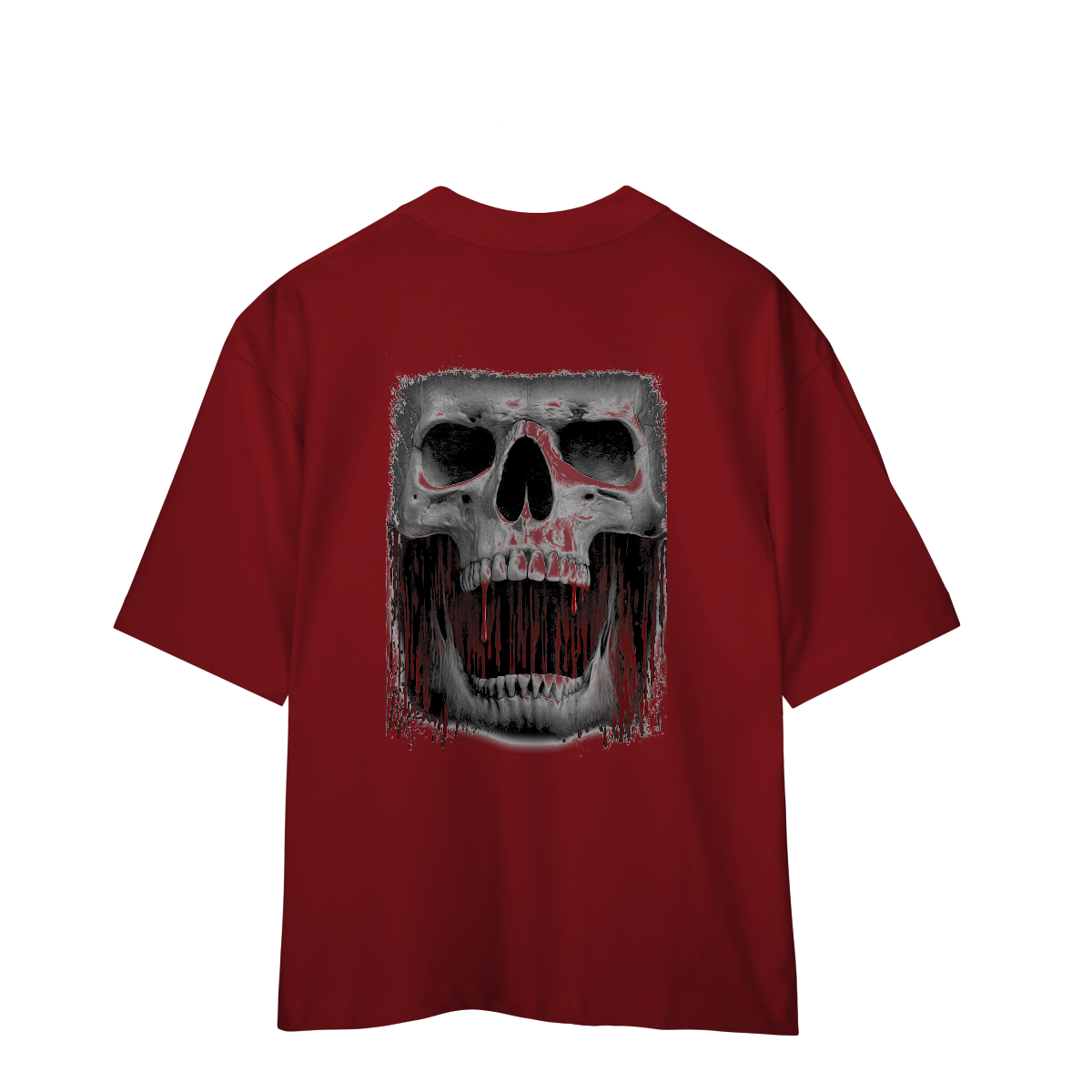Camisa Oversized Caveira de Sangue