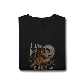 Camisa T-Shirt Classic I Like My Coffee Black Like My Soul