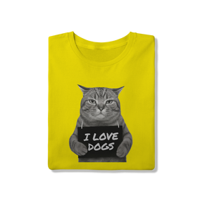 Camisa T-Shirt Quality I Love Dogs